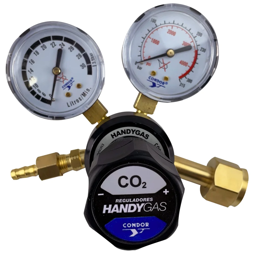 Regulador de Pressao Co2 Simples Estagio Condor/Esab HANDYGAS G30