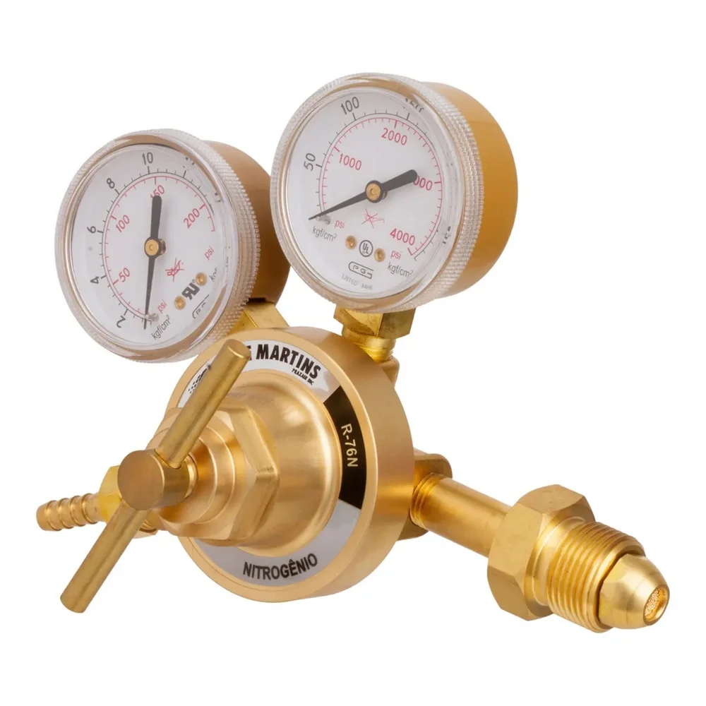 Regulador de Pressao Nitrogenio Simples Estagio - Linha Media White Martins R76N