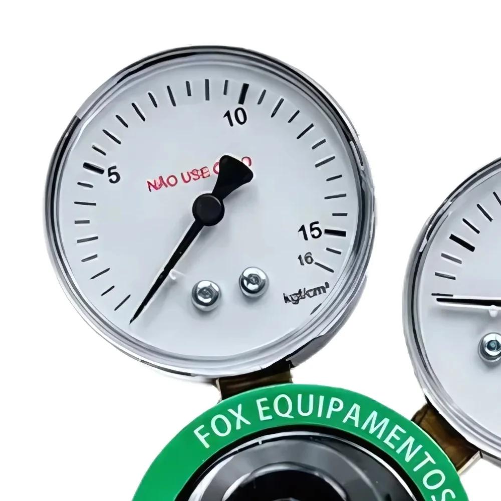 Regulador de Pressao Oxigenio Com Valvula Alivio Externa - Linha Industrial Fox RP1