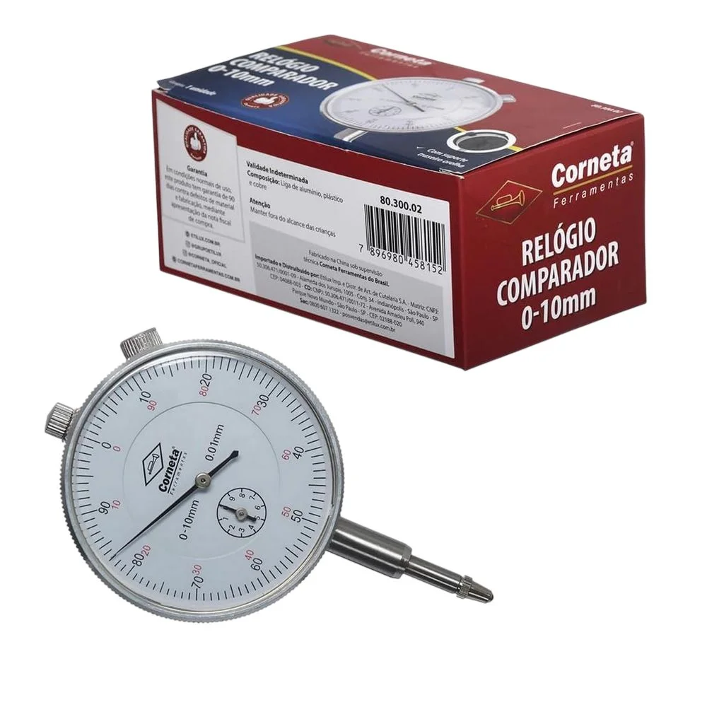 Relogio Comparador 10X0,01MM Corneta 8030002