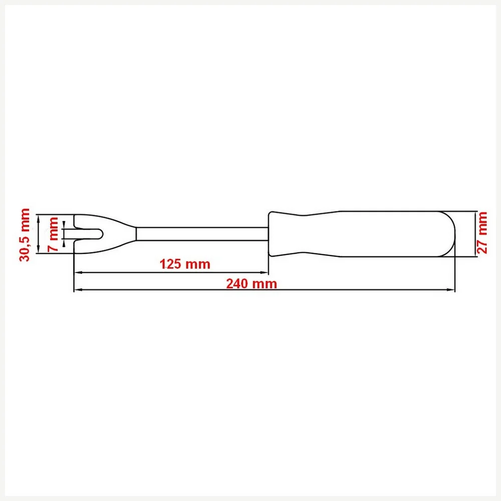 Removedor de Grampos Plasticos Tramontina Pro 44530/102