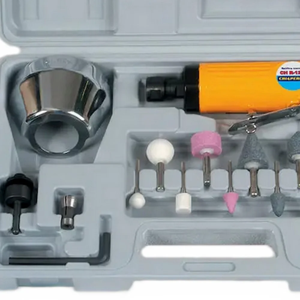 Retifica Reta Pneumatica 20000RPM com Acessorios 1/4" Chiaperini CH R-12K