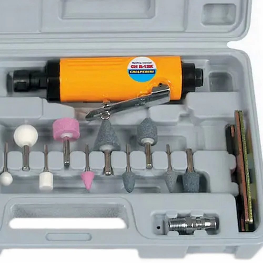 Retifica Reta Pneumatica 20000RPM com Acessorios 1/4" Chiaperini CH R-12K