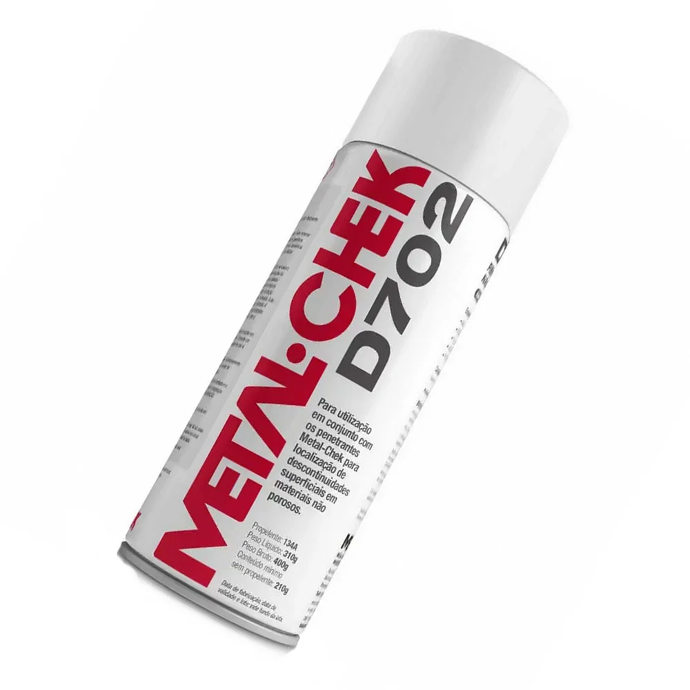 Revelador de Trincas Alta Temperatura NAO Aquoso 310G Metal-Chek D702