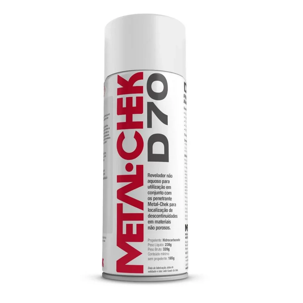 Revelador de Trincas Nao Aquoso 320G Metal-Chek D70HI