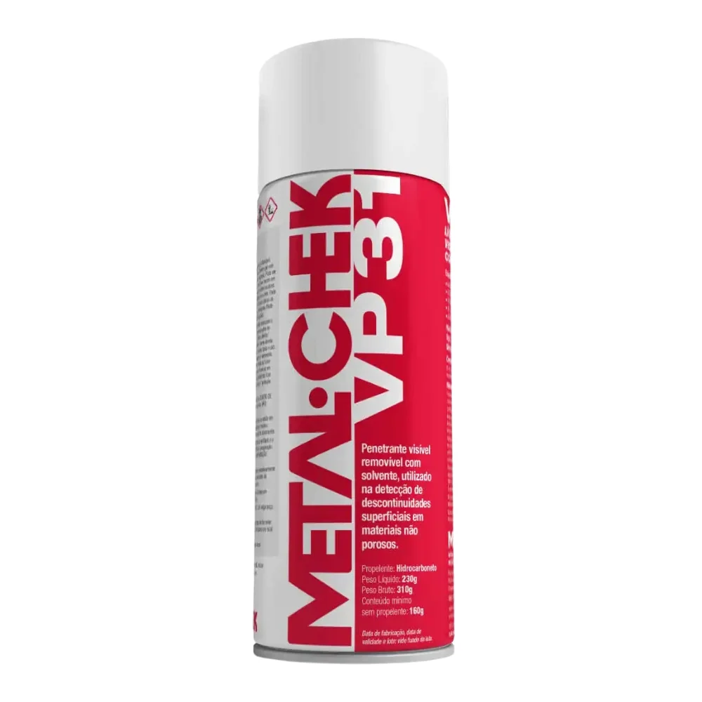 Revelador Penetrante de Trincas Removivel a Solvente 230G Metal-Chek VP31