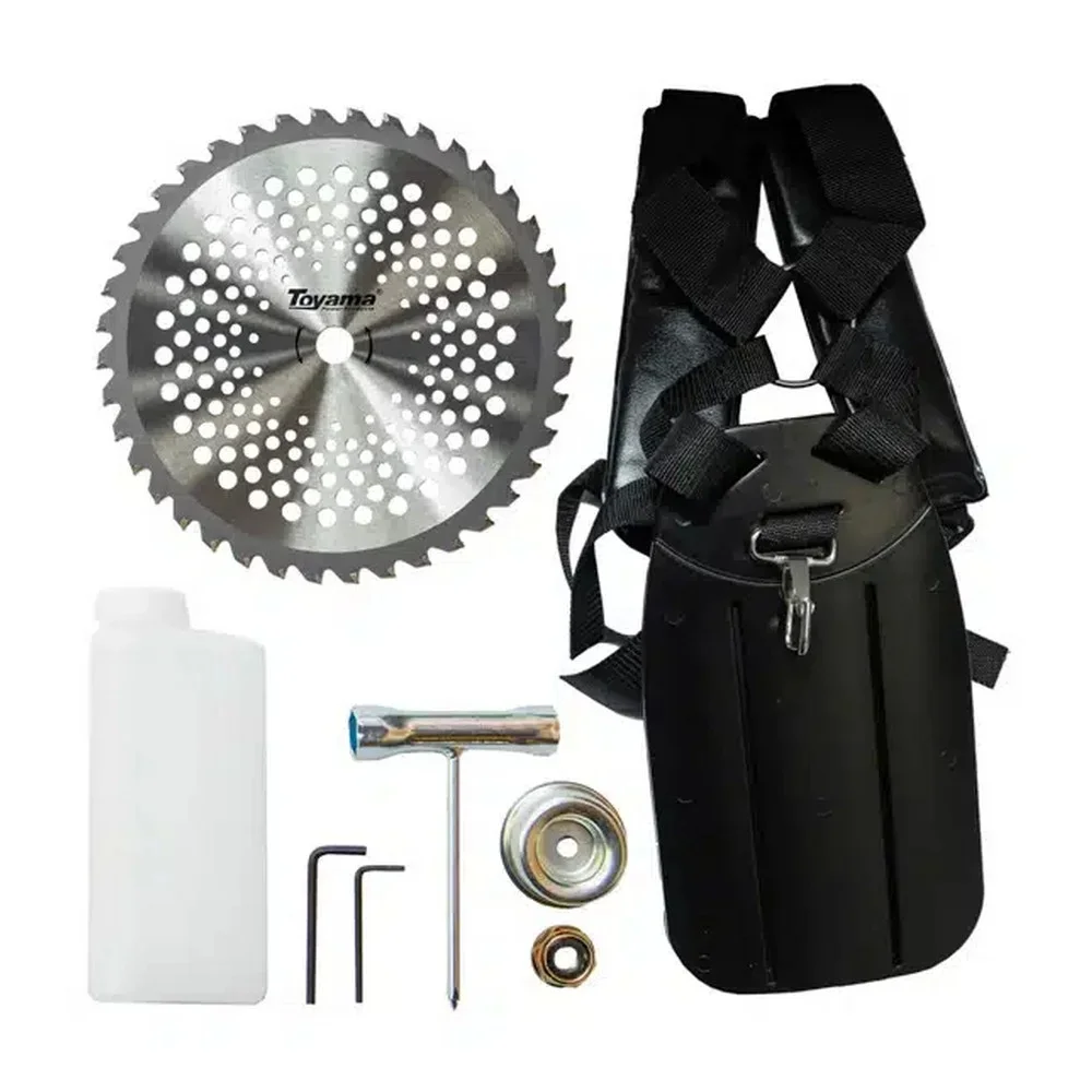 Rocadeira Lateral a Gasolina 2T com Lamina e Carretel de Nylon 63,3CC-3,5HP Toyama TBC63