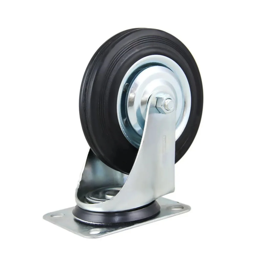 Rodizio Giratorio ARO Chapa Furos 102X84MM Capacidade 60kg 4" Marcon RM96