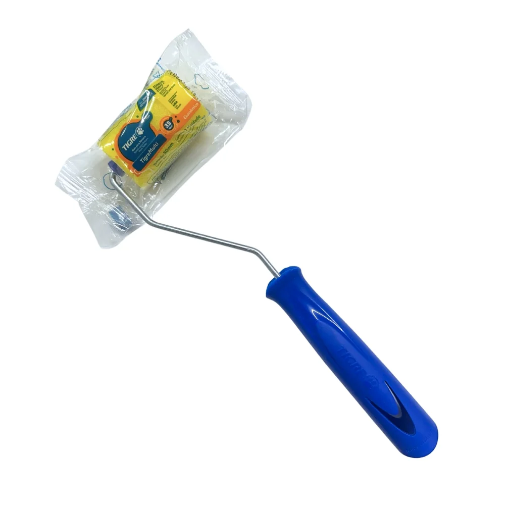 Rolo de Espuma Amarela com Suporte 50MM Tigre 1341