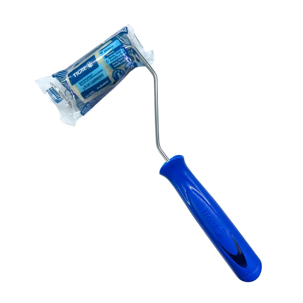 Rolo de La de Carneiro com Suporte 50MM Tigre 1379