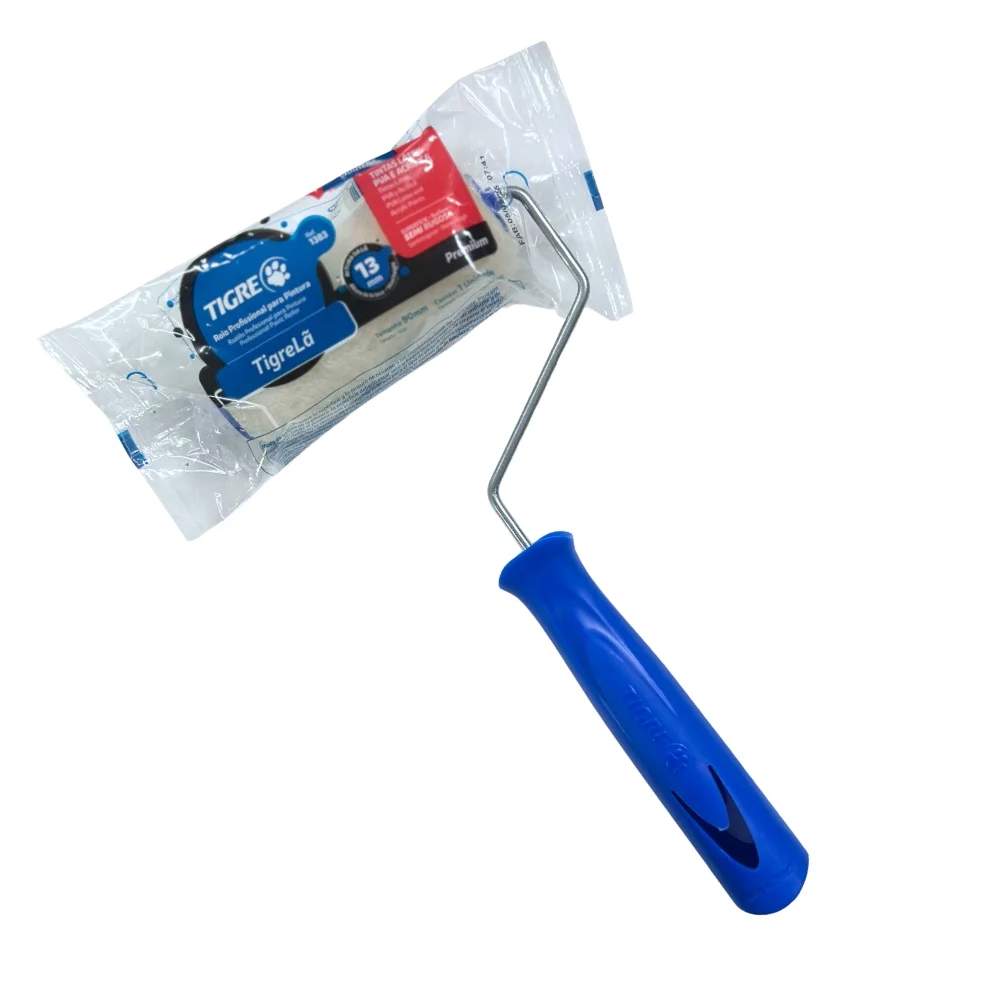 Rolo de La de Carneiro com Suporte 90MM Tigre 1383