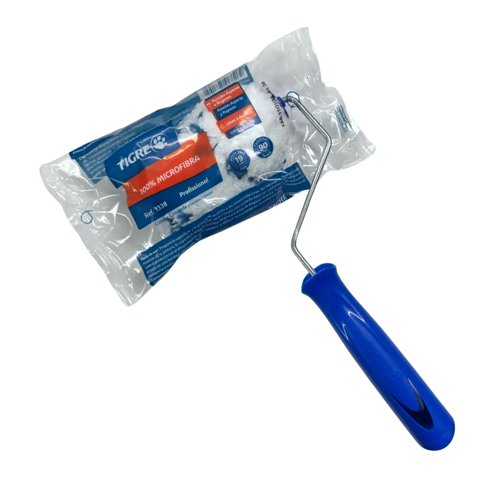 Rolo de La Sintetica Microfibra com Com Suporte 90MM Tigre 1338