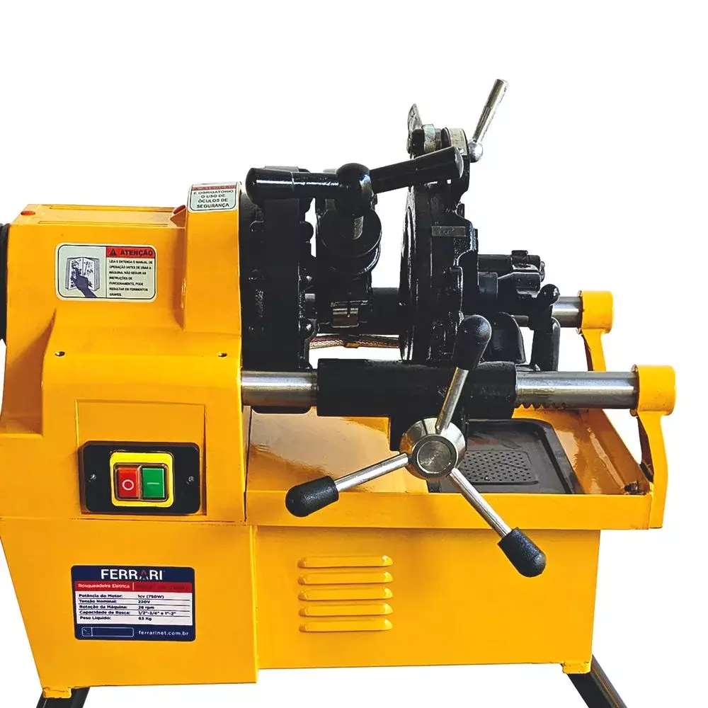 Rosqueadeira Eletrica Profissional 1/2 A 2"-BSPT 220V 750W Ferrari REC-2