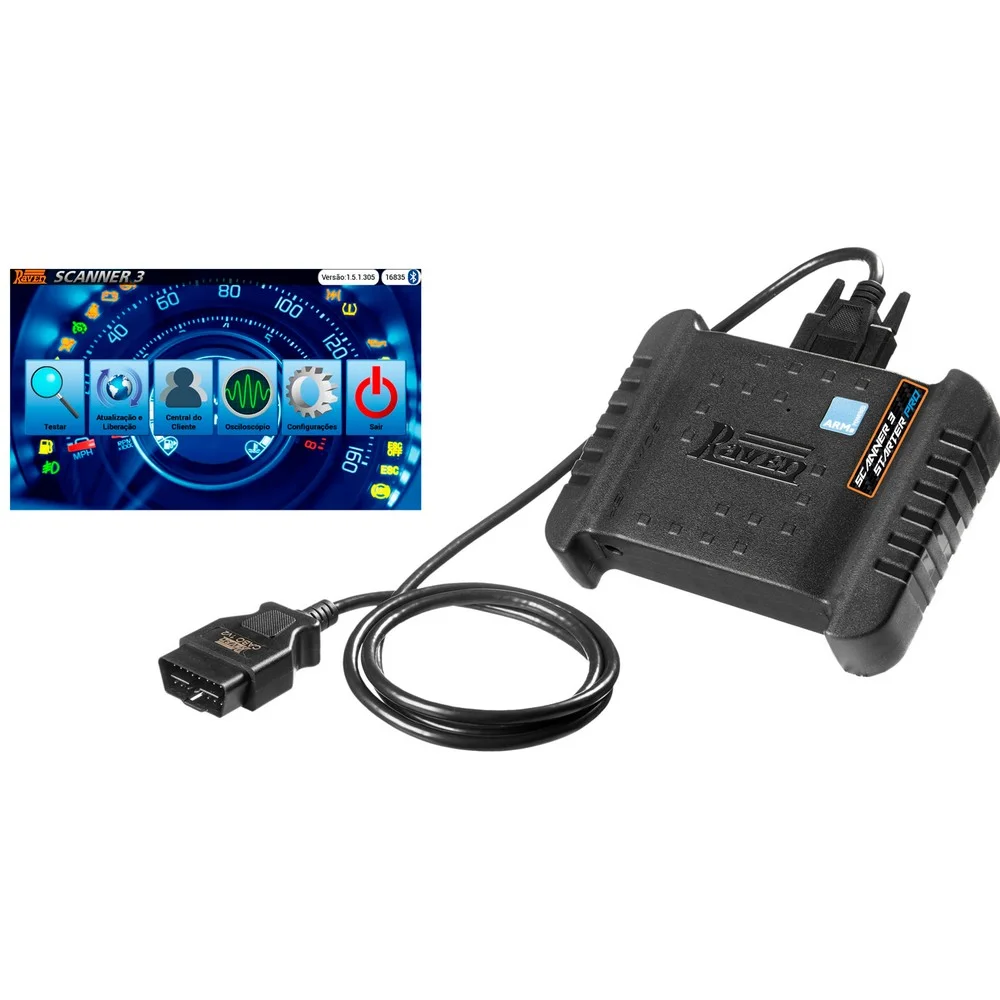 Scanner 3 Starter Pro Automotivo Sem Tablet Raven 108861