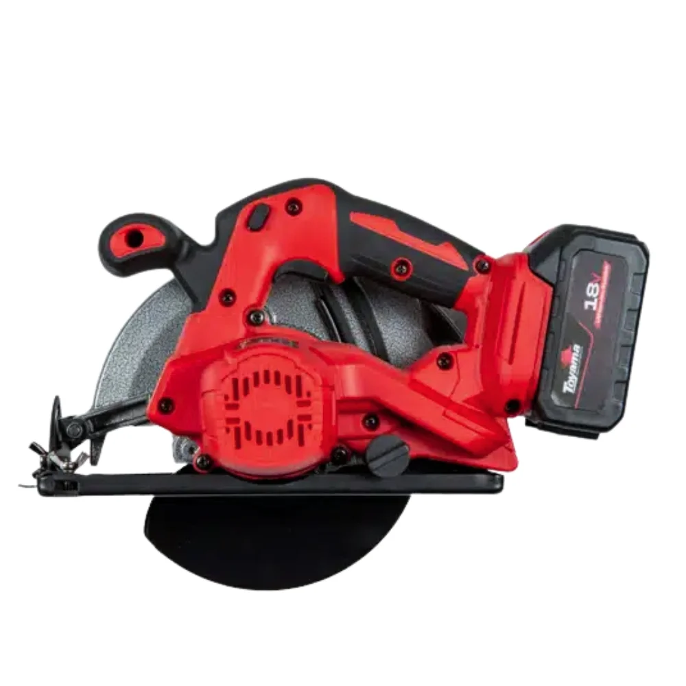 Serra Circular a Bateria 18V Brushless Maleta Carregador e 1 Bateria 4AH 180MM Toyama TBT18CSW180-K