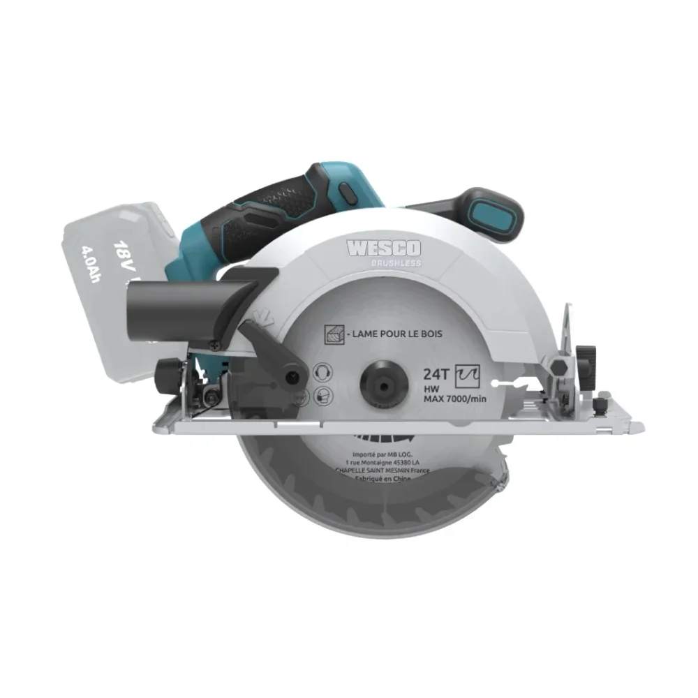 Serra Circular a Bateria 18V Brushless Sem Carregador e Bateria 190MM Wesco WS2821.9