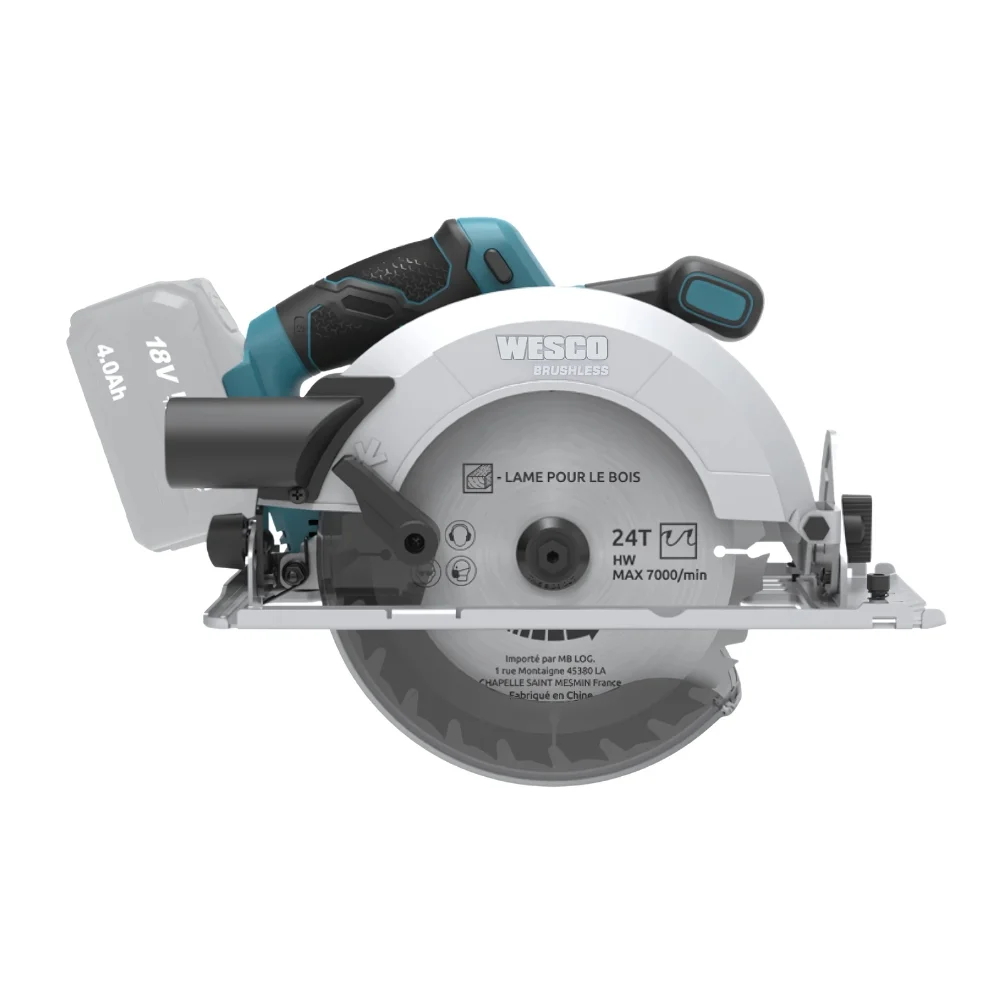 Serra Circular a Bateria 18V Brushless Sem Carregador e Bateria 190MM Wesco WS2821.9