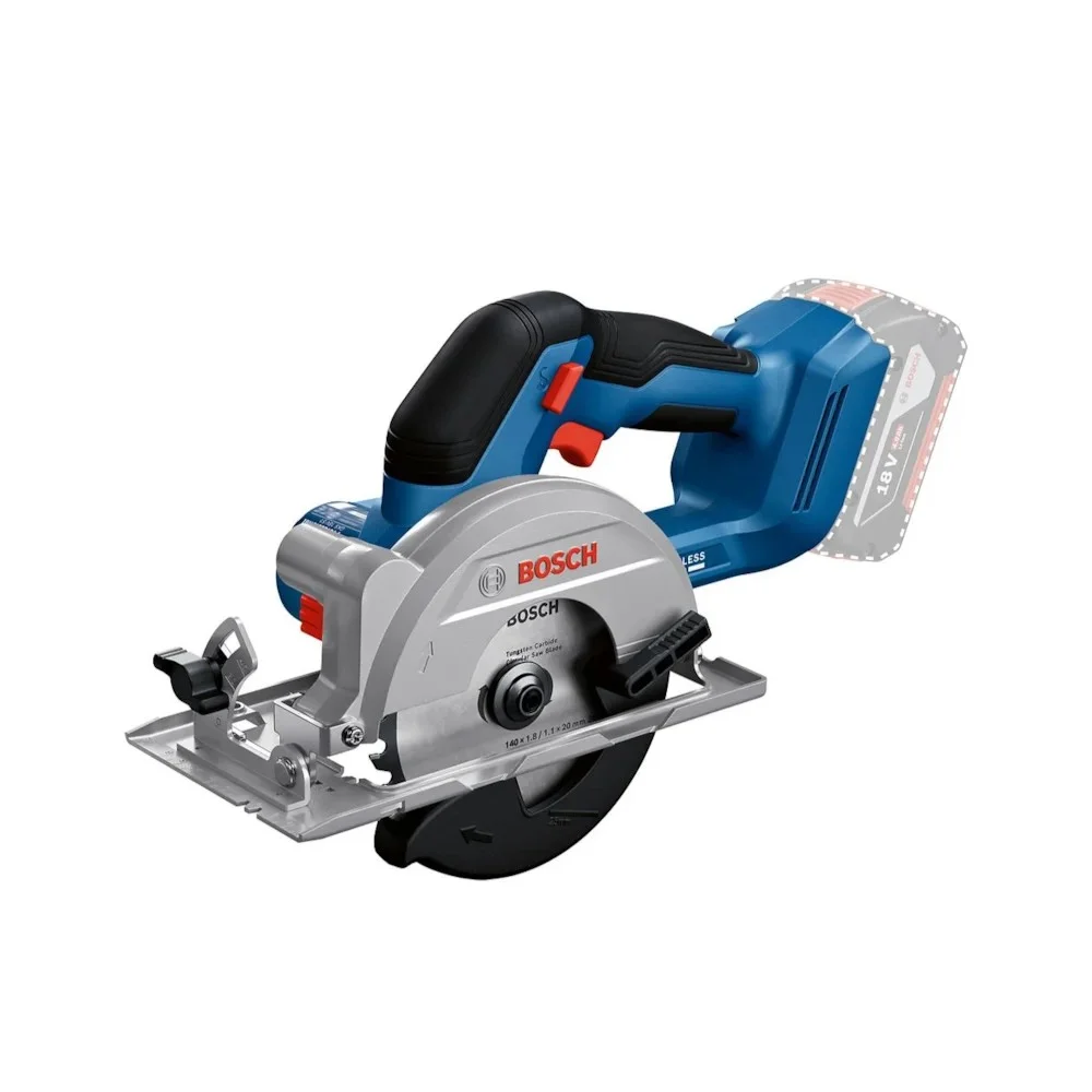 Serra Circular a Bateria 18V Brushless Sem Carregador e Bateria com 1 Disco 140MM Bosch GKS 18V-51