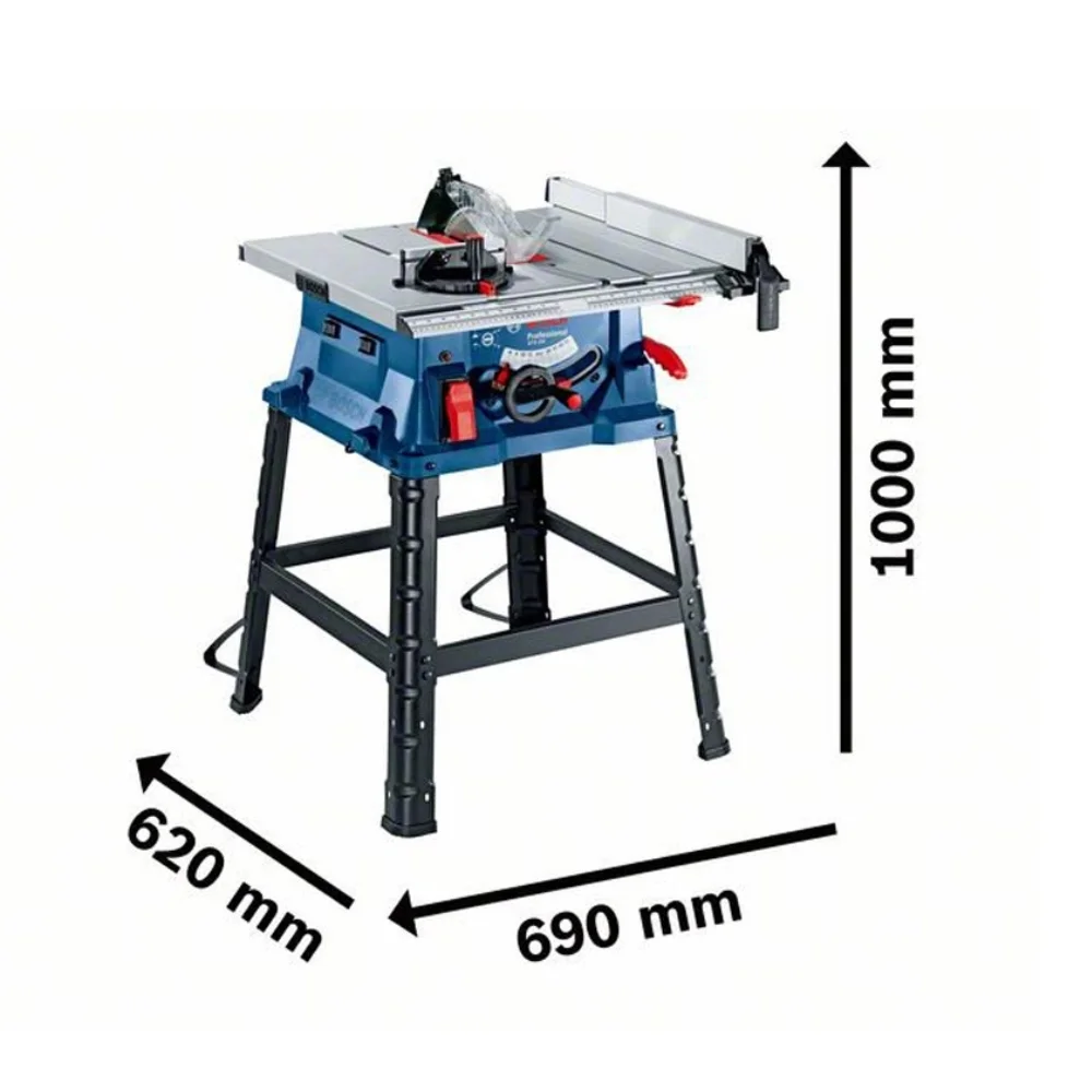 Serra Circular de Bancada Eixo Inclinavel Mesa Extensivel 10" 110V 1800W Bosch GTS 254