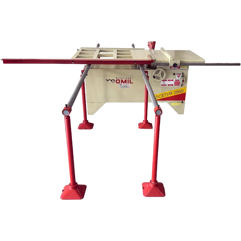 Serra Circular Esquadrejadeira Sem Riscador Motor 3HP 2,95M 220/380V Omil SCEO2950