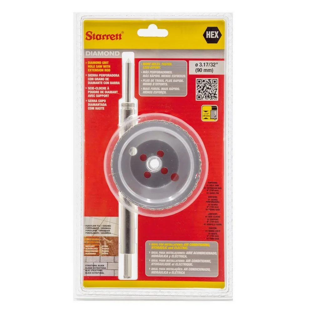 Serra Copo Diamantada 90MM Starrett DE090M