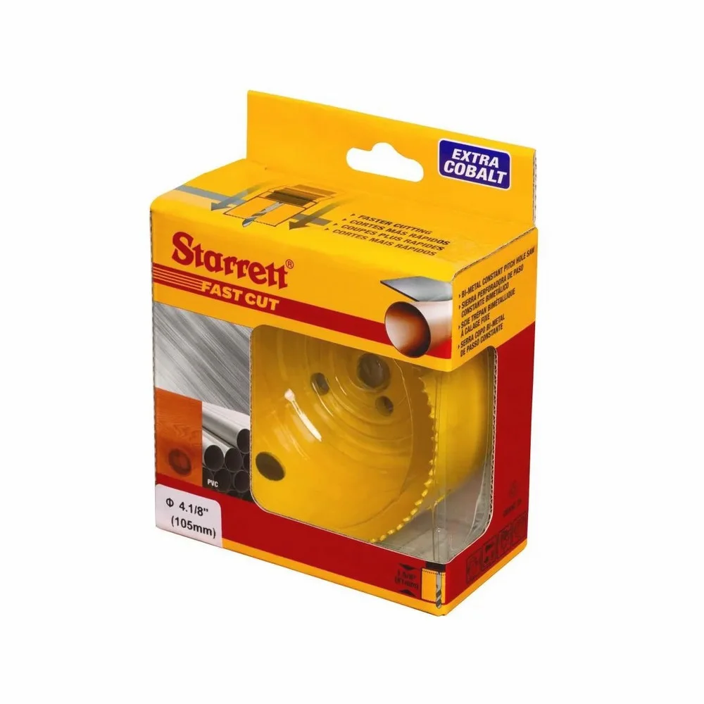 Serra Copo Fast Cut BI 105MM-4.1/8" Starrett FCH0418-G
