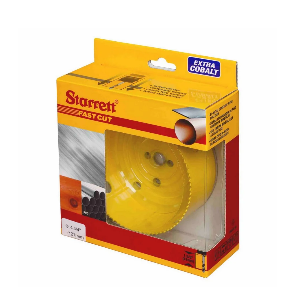 Serra Copo Fast Cut BI 121MM-4.3/4" Starrett FCH0434-G