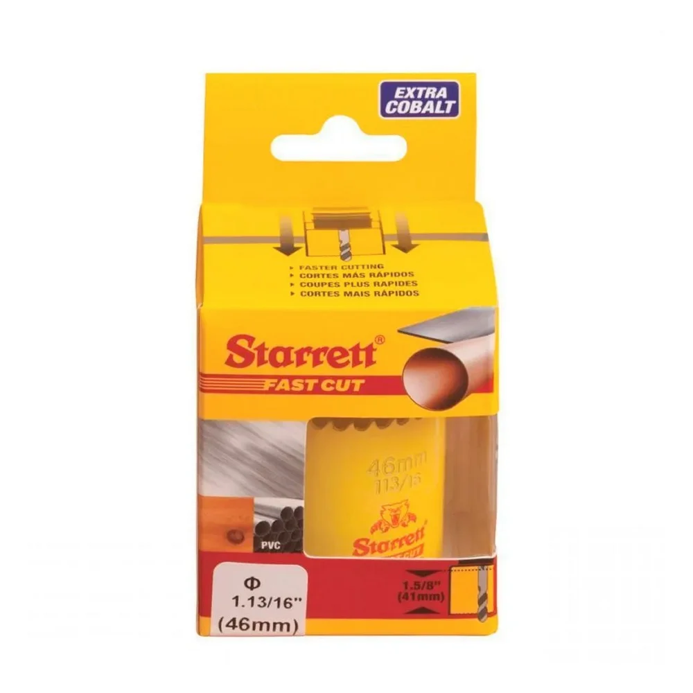 Serra Copo Fast Cut BI 46MM-1.13/16" Starrett FCH1136-G