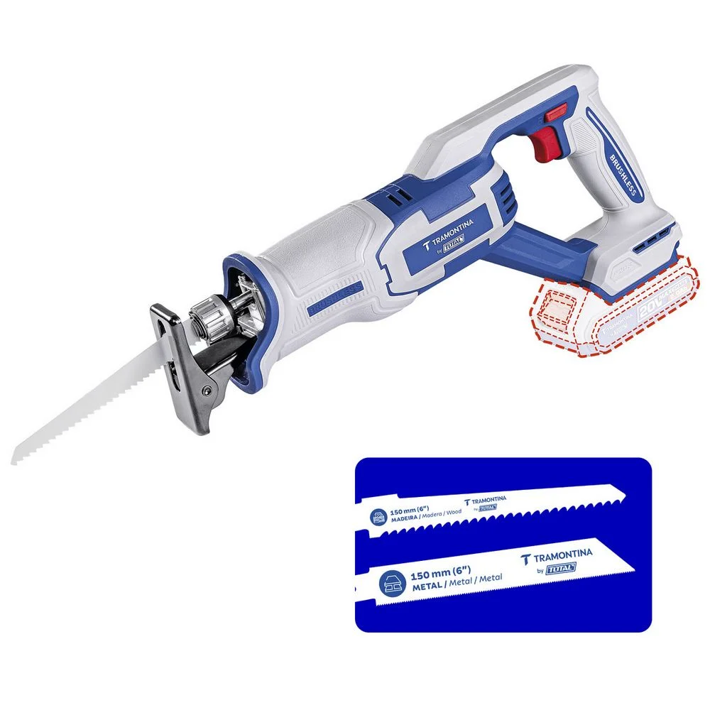 Serra Sabre a Bateria 20V Brushless Sem Carregador e Bateria Tramontina Tota 42312/002