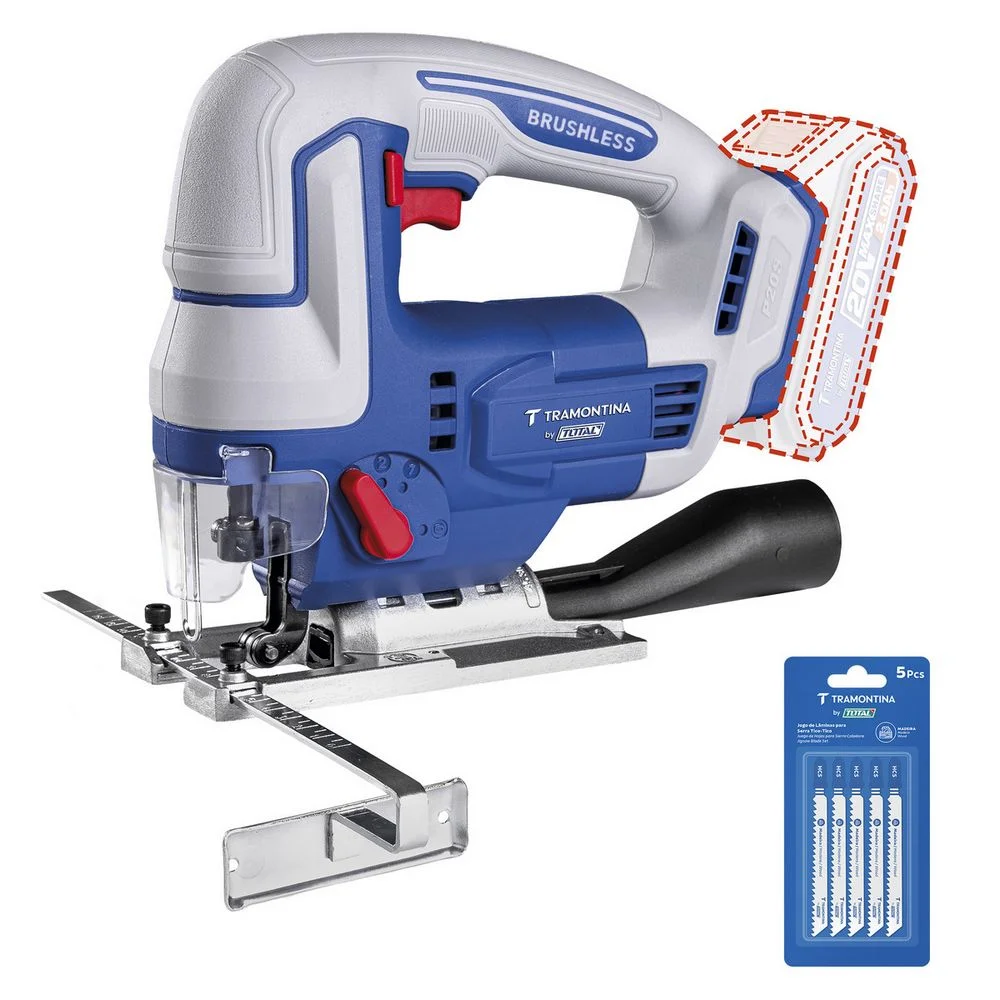Serra Tico-Tico a Bateria 20V Brushless Sem Carregador e Bateria 110MM Tramontina Tota 42311/001