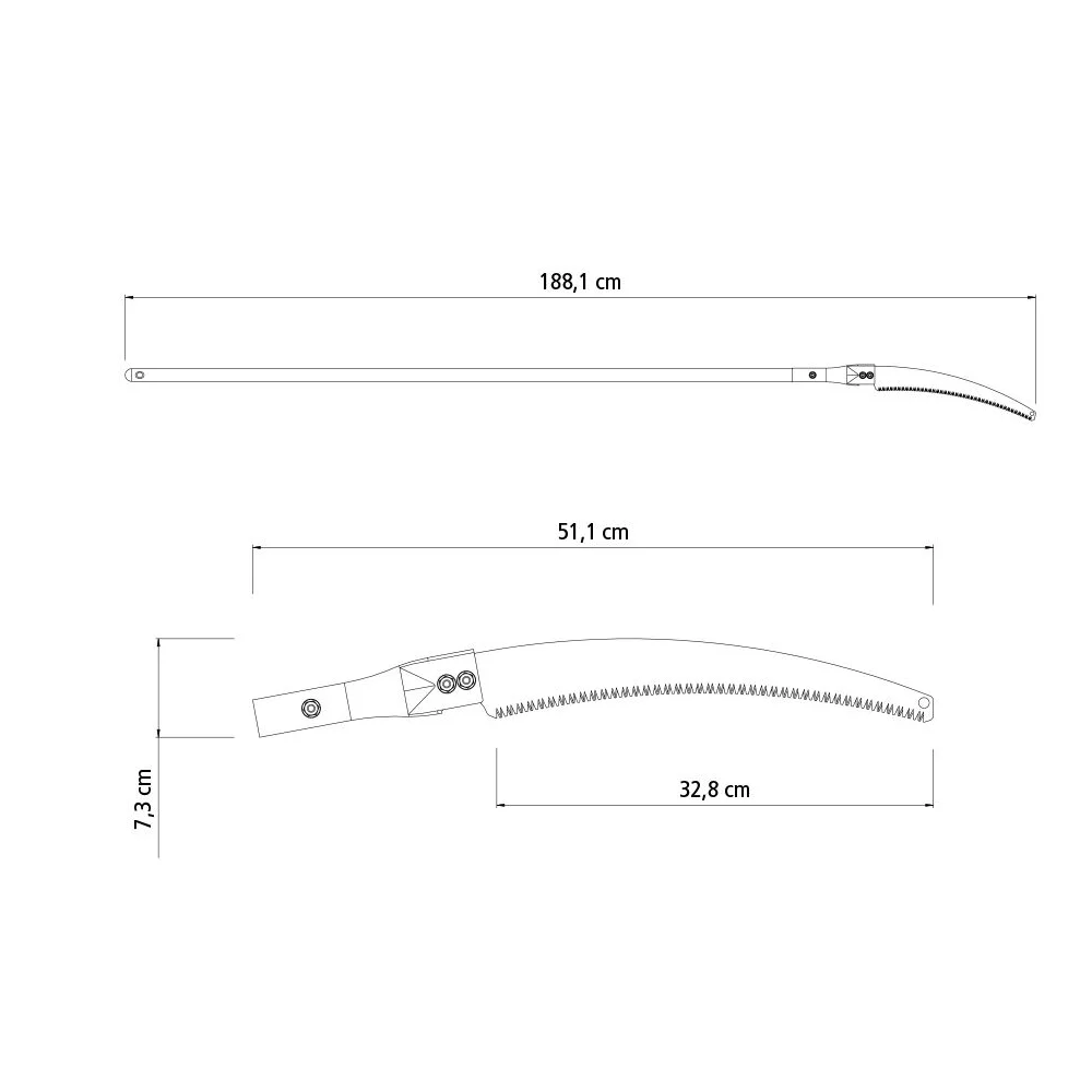 Serrote de Podar Curvo Com Cabo de Madeira 1,45M 13" Tramontina 78382/771