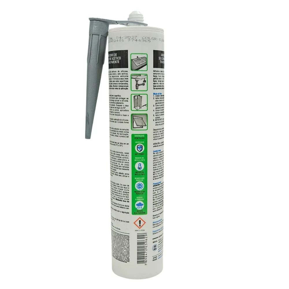 Silicone Acetico Construcao Incolor USO Geral 256G Tekbond 22034002100