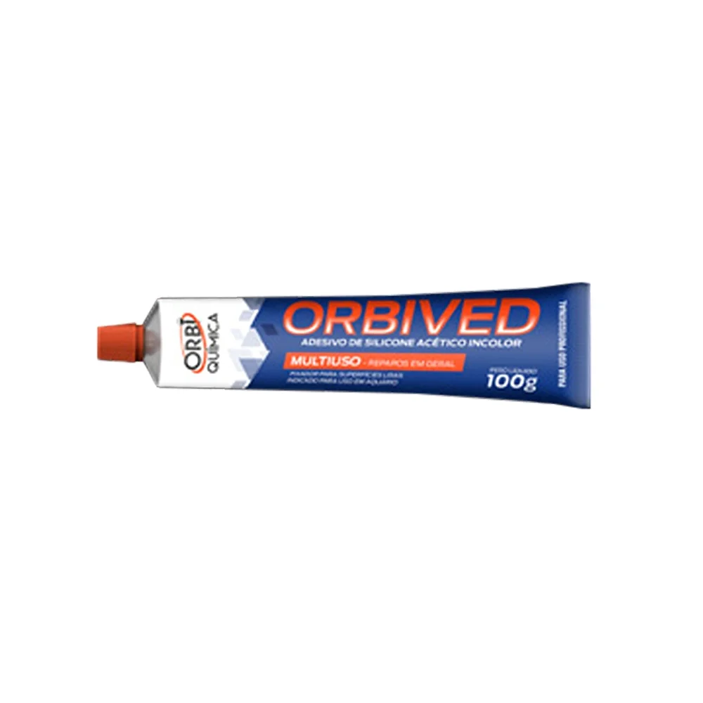 Silicone Acetico Incolor Multiuso 100G Orbi ORBIVED