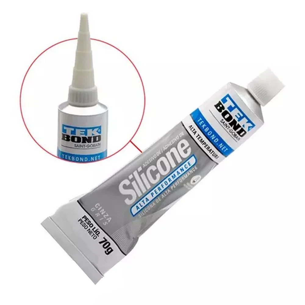 Silicone Neutro Cinza Alta Temperatura Oximico 70G Tekbond 22104002400