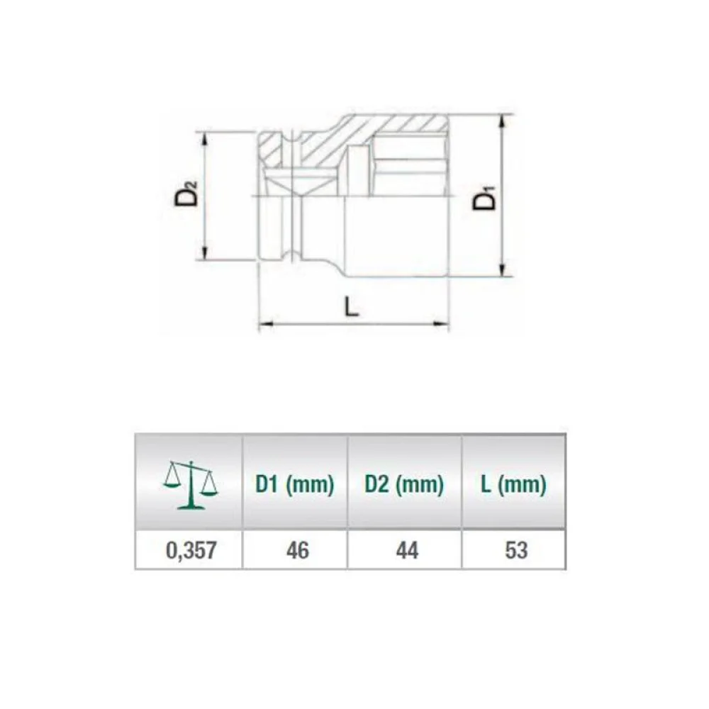 Soquete de Impacto Encaixe 3/4" 3/4X30MM Sata ST34518SC