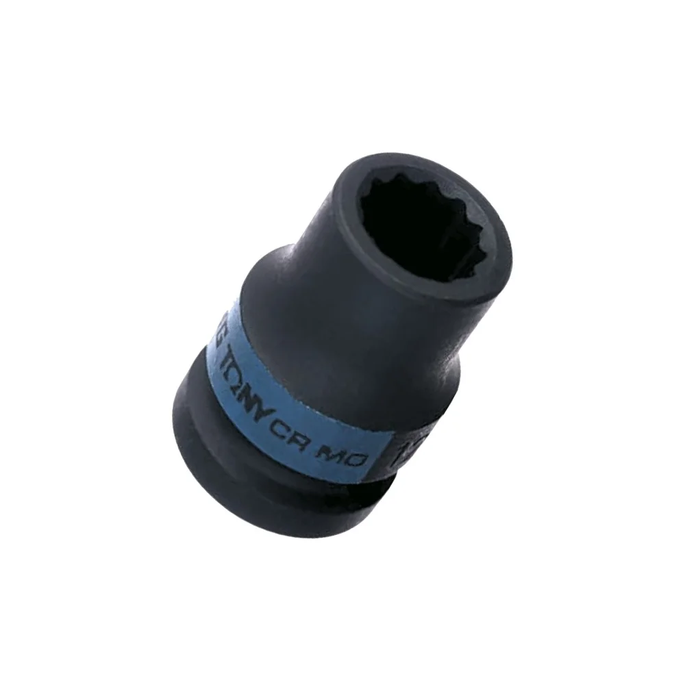 Soquete de Impacto Estriado Encaixe 1/2" 12MM King Tony 453012M