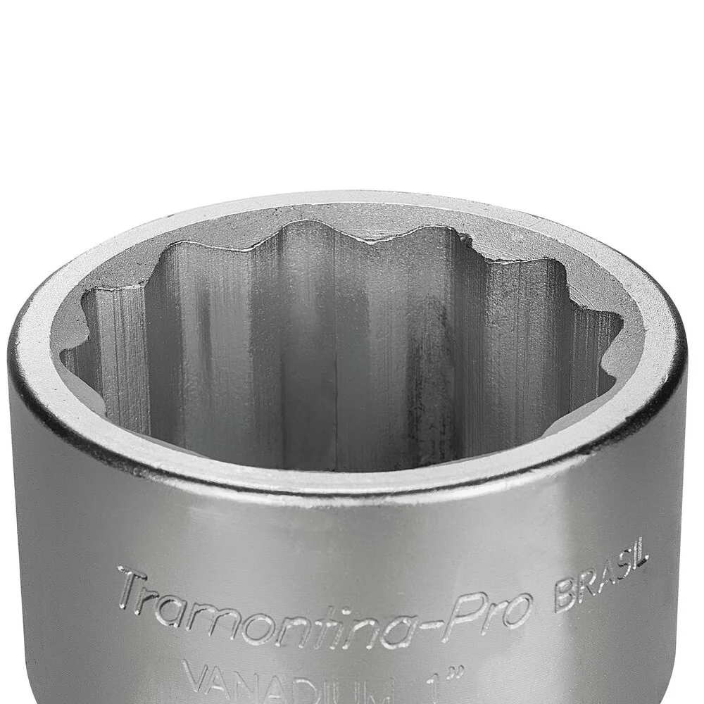 Soquete Estriado Encaixe 1" CRV 1X65MM Tramontina Pro 44911/065