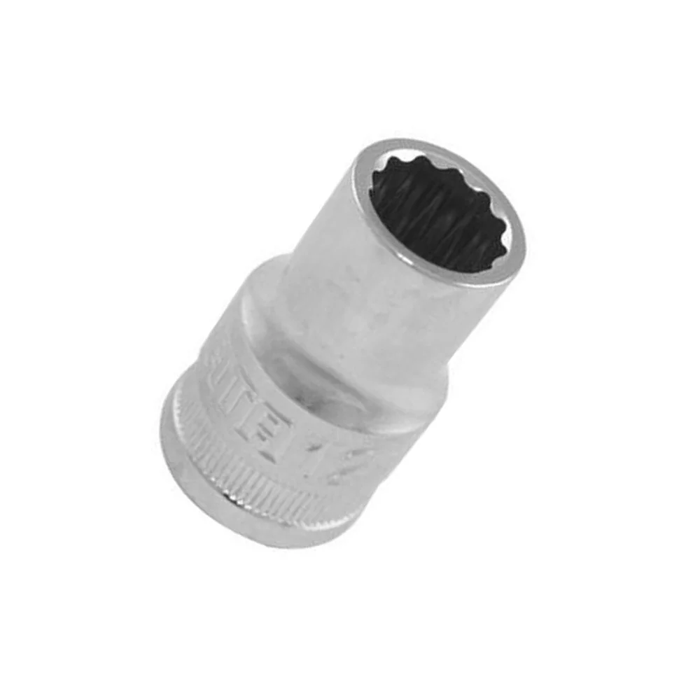 Soquete Estriado Encaixe 1/2" CRV 1/2X10MM Sata ST13601SC