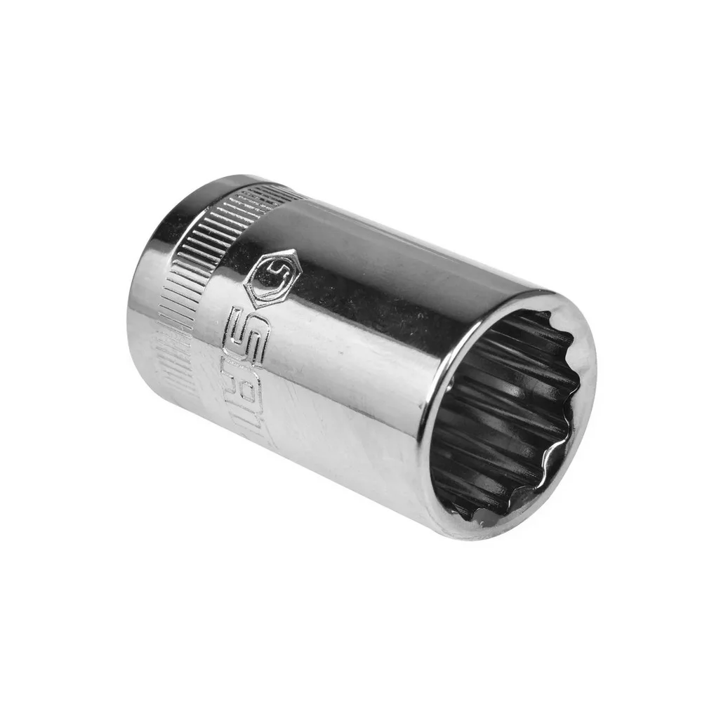 Soquete Estriado Encaixe 1/2" CRV 1/2X11/16" Sata ST13507SC