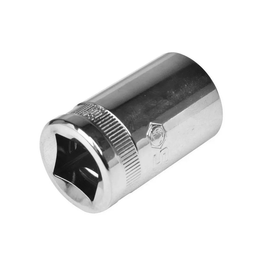 Soquete Estriado Encaixe 1/2" CRV 1/2X11/16" Sata ST13507SC