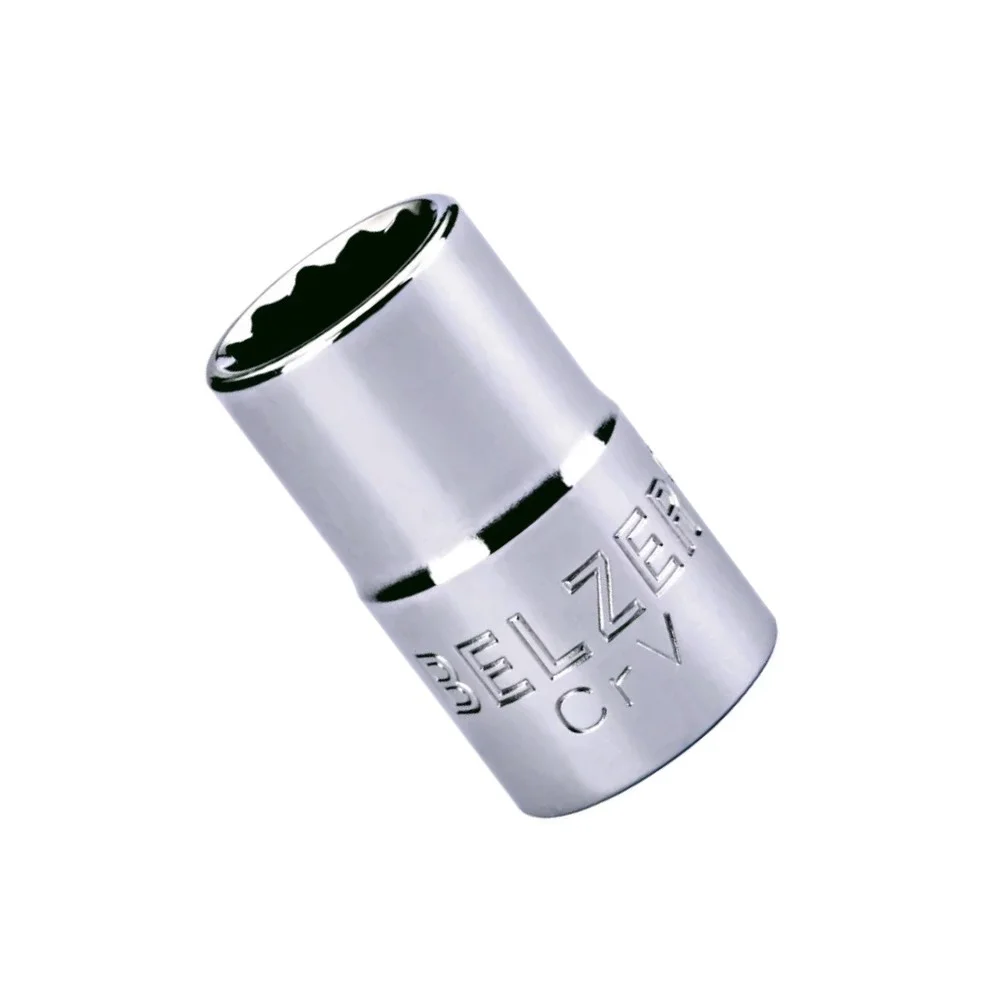 Soquete Estriado Encaixe 1/2" CRV 1/2X12MM Belzer 204003BX