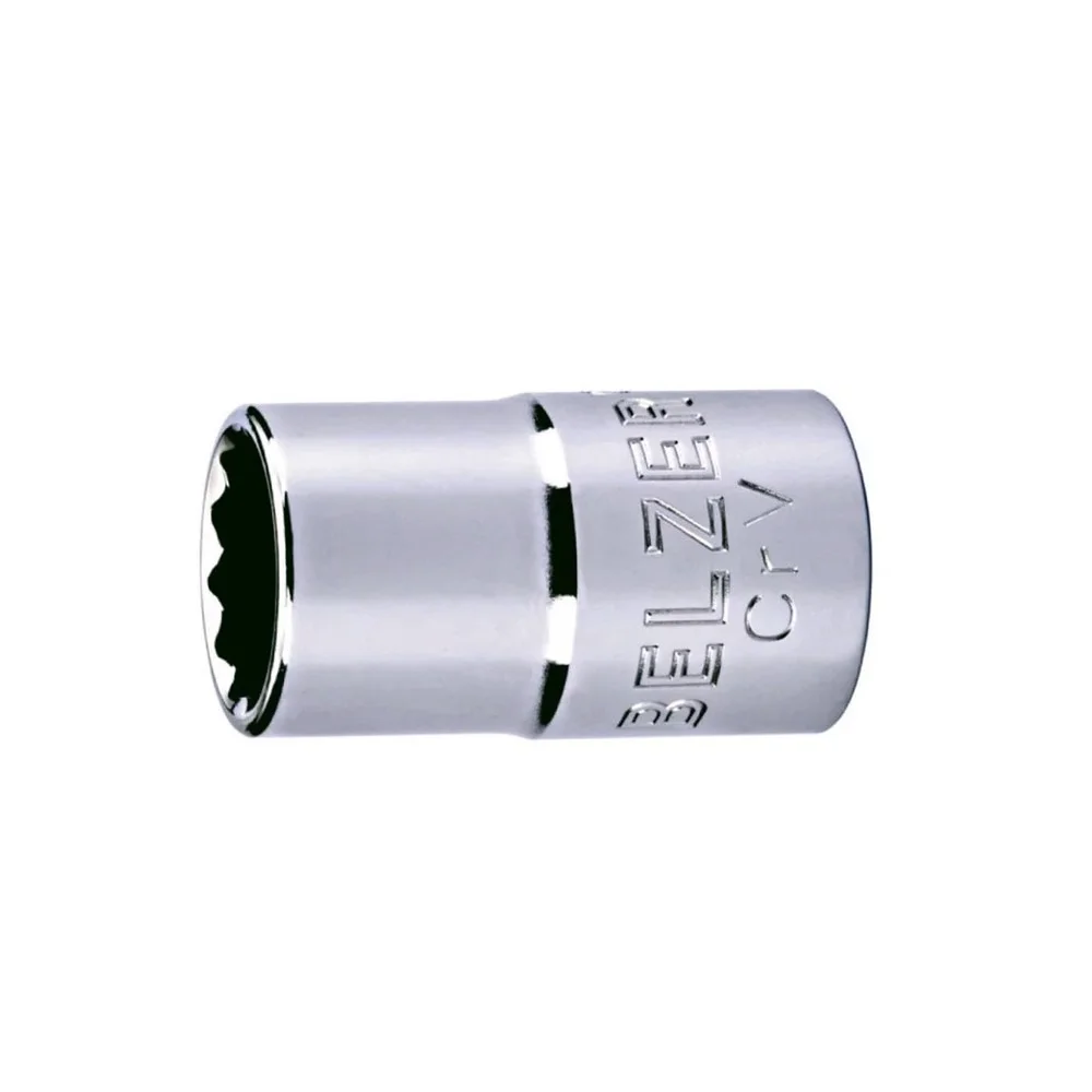 Soquete Estriado Encaixe 1/2" CRV 1/2X12MM Belzer 204003BX