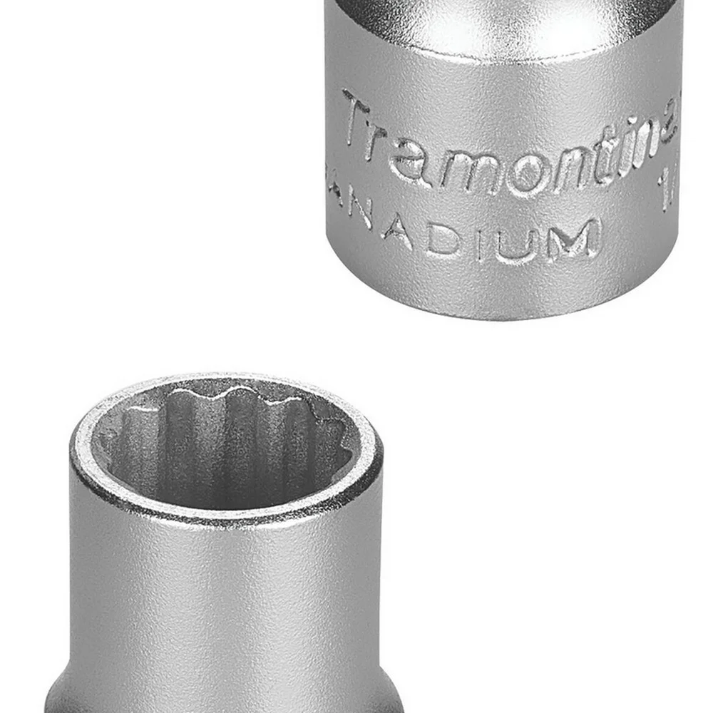Soquete Estriado Encaixe 1/2" CRV 1/2X14MM Tramontina Pro 44833/114