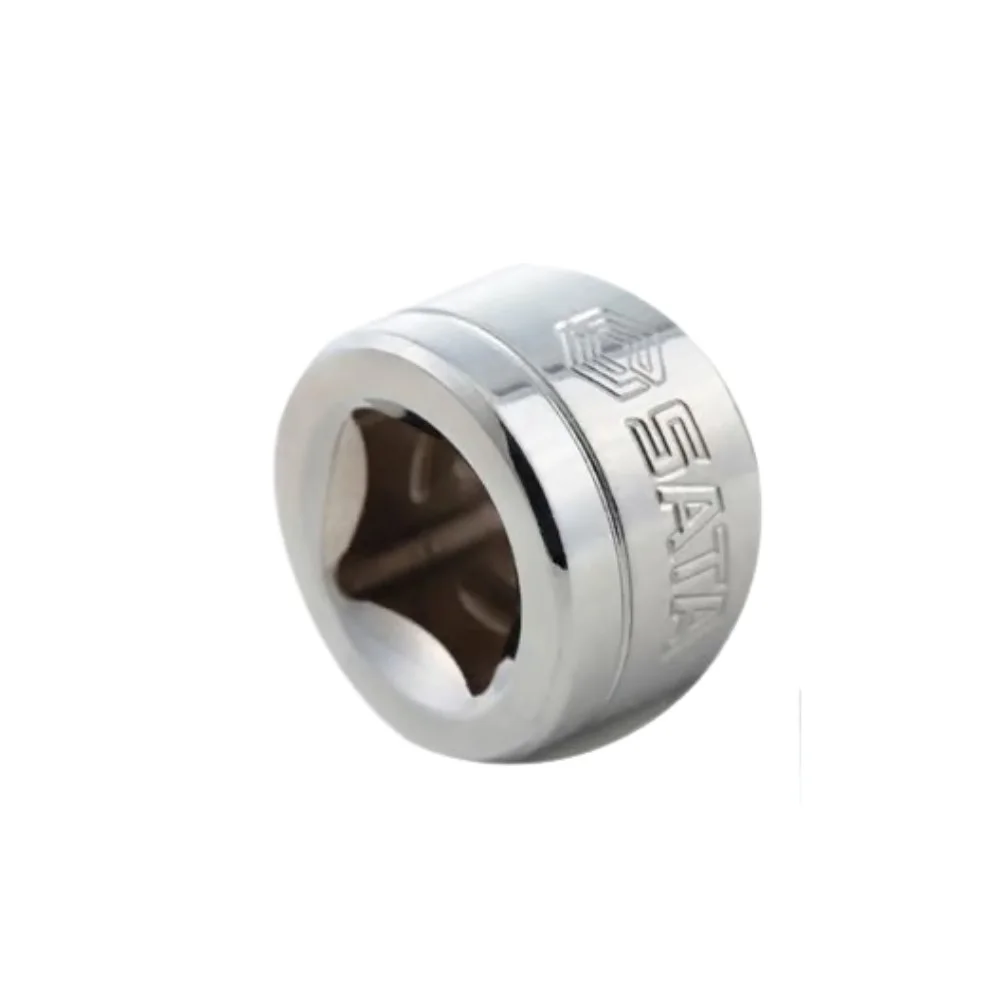 Soquete Estriado Encaixe 1/2" CRV 1/2X15/16" Sata ST13511SC