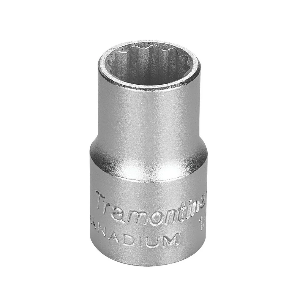 Soquete Estriado Encaixe 1/2" CRV 1/2X15MM Tramontina Pro 44833/115