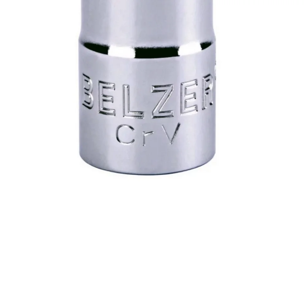 Soquete Estriado Encaixe 1/2" CRV 1/2X16MM Belzer 204007BX