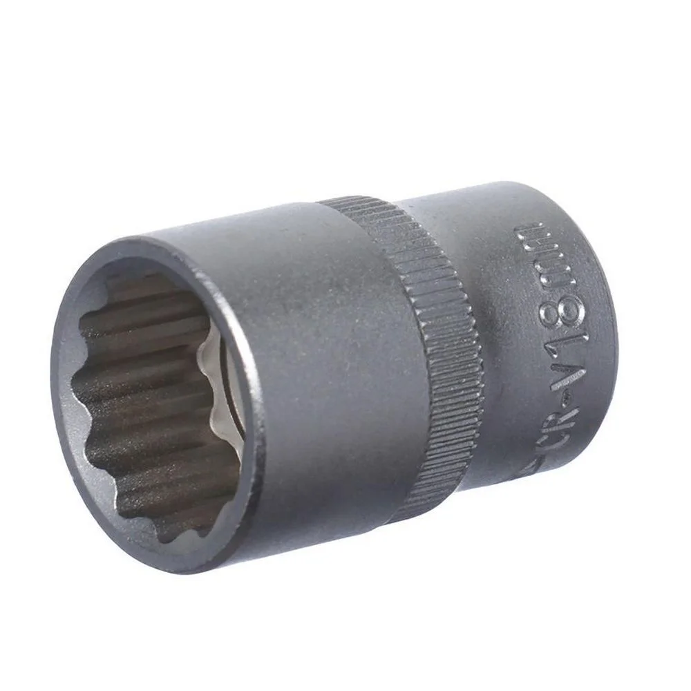 Soquete Estriado Encaixe 1/2" CRV 1/2X18MM Corneta 3310418