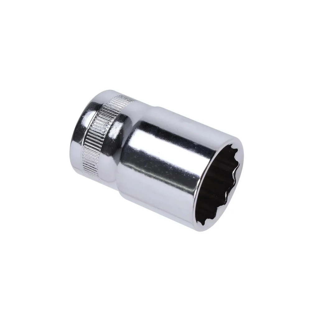 Soquete Estriado Encaixe 1/2" CRV 1/2X20MM Sata ST13611SC