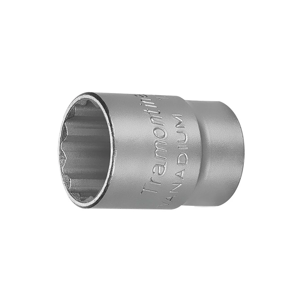 Soquete Estriado Encaixe 1/2" CRV 1/2X24MM Tramontina Pro 44833/124