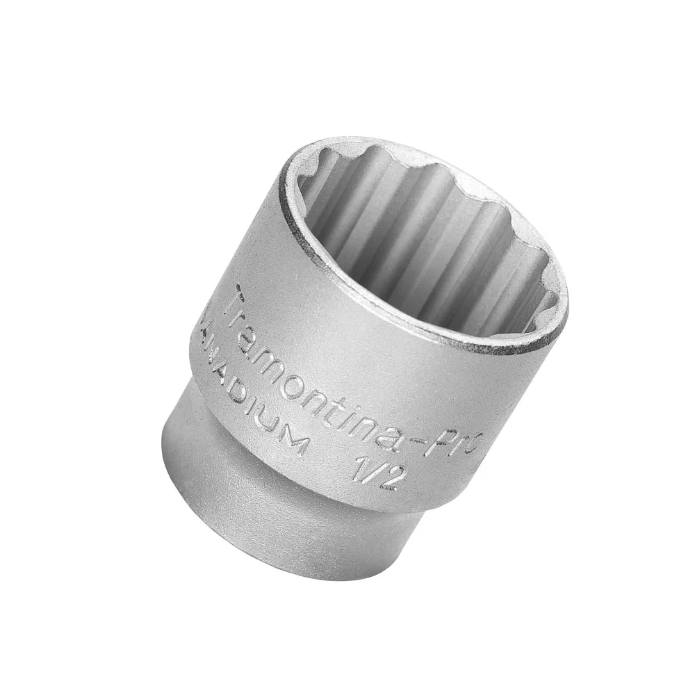 Soquete Estriado Encaixe 1/2" CRV 1/2X28MM Tramontina Pro 44833/128